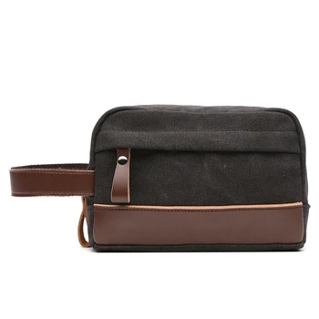 Toiletry Beauty Case Bag Leather Trim Canvas Shaving Dopp Case Neceser Travel Cosmetic Makeup Bag Organizer Pouch Black
Toiletry Beauty Case Bag Leather Trim Canvas Shaving Dopp Case Neceser Travel Cosmetic Makeup Bag Organizer Pouch Black