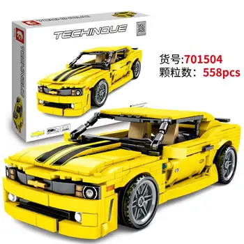 701504 MOC Technic Series Yellow Camaro Mustang Speed Racing Car Building Blocks Bricks Kids Toys Christmas gift 
701504 MOC Technic Series Yellow Camaro Mustang Speed Racing Car Building Blocks Bricks Kids Toys Christmas gift