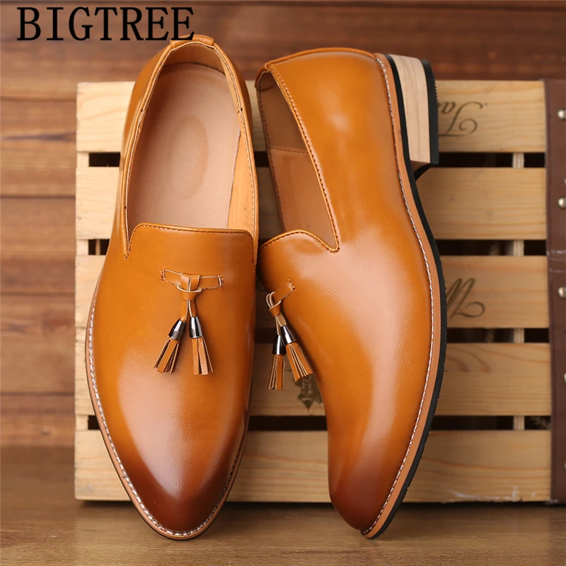 

Office Shoes Men Formal Coiffeur Brand Loafers Men Dress Shoes Leather Luxury Designer Italian Shoes Men Classic Big Size 47