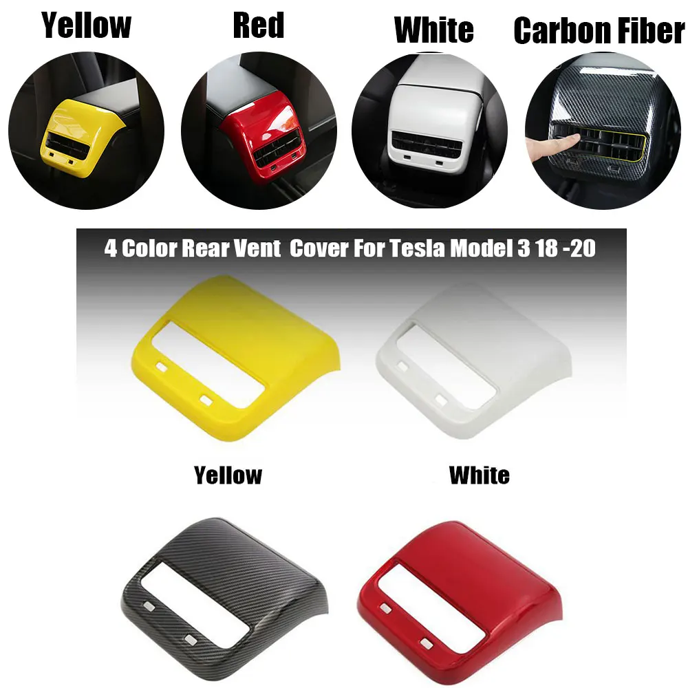 For Tesla Model 3 2018 2019 2020 Interior Rear Air Condition Vent Outlet Cover Trim 4Colors
For Tesla Model 3 2018 2019 2020 Interior Rear Air Condition Vent Outlet Cover Trim 4Colors