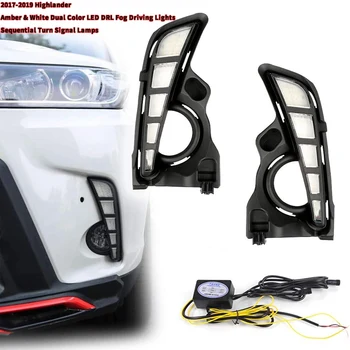 Switchback Dual Color LED DRL Fog Driving Lights with Sequential Turn Signal Lamps Kit for Toyota Highlander 2017-2019
Switchback Dual Color LED DRL Fog Driving Lights with Sequential Turn Signal Lamps Kit for Toyota Highlander 2017-2019