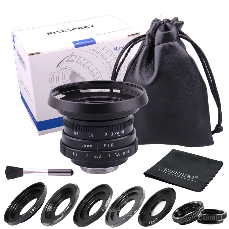 new arrive Mini 35mm f1.6 C mount camera CCTV Lens II adapter set for M4/3 / MFT Mount for N1 Fujifilm Fuji NEX EOSM Camera
new arrive Mini 35mm f1.6 C mount camera CCTV Lens II adapter set for M4/3 / MFT Mount for N1 Fujifilm Fuji NEX EOSM Camera