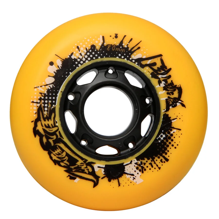 92A Hardness Inline Skate Wheels Resistant Slalom Sliding FSK 72 76 80mm Yellow Roller Skating Tires For SEBA Powerslide Patines
92A Hardness Inline Skate Wheels Resistant Slalom Sliding FSK 72 76 80mm Yellow Roller Skating Tires For SEBA Powerslide Patines