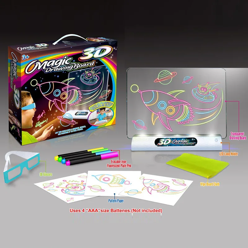 Fun 3D Drawing Board Stereo Children Science Puzzle Toy (Space) Toy Painting Parent And Child Interactive
Fun 3D Drawing Board Stereo Children Science Puzzle Toy (Space) Toy Painting Parent And Child Interactive
