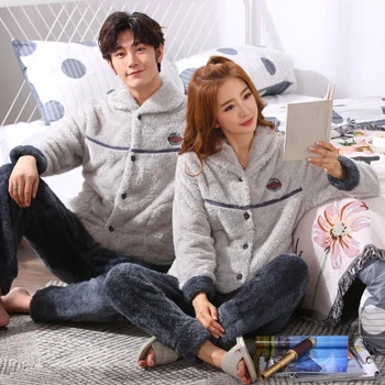 Winter Couple Pajamas Velvet Thicken Hooded Pajamas Set Unisex Adult Sleepwear Cute Cartoon Flannel Warm Femme Home Clothes
Winter Couple Pajamas Velvet Thicken Hooded Pajamas Set Unisex Adult Sleepwear Cute Cartoon Flannel Warm Femme Home Clothes