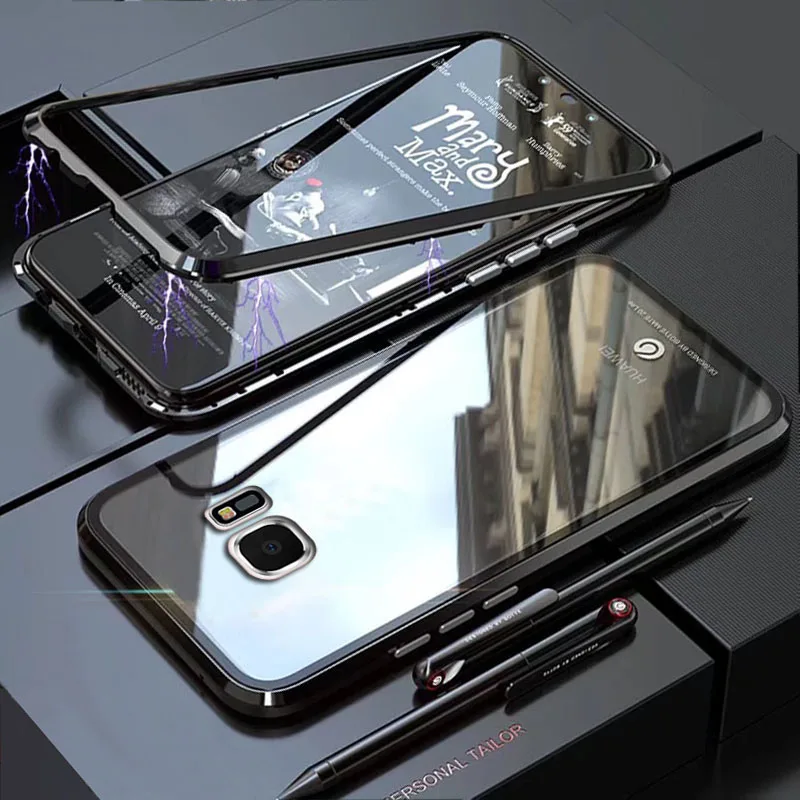 YonLinTan Coque cover Case For Samsung galaxy S7 Edge S 7 S7Edge Metal magnetic Frame adsorption tempered glass cases
YonLinTan Coque cover Case For Samsung galaxy S7 Edge S 7 S7Edge Metal magnetic Frame adsorption tempered glass cases
