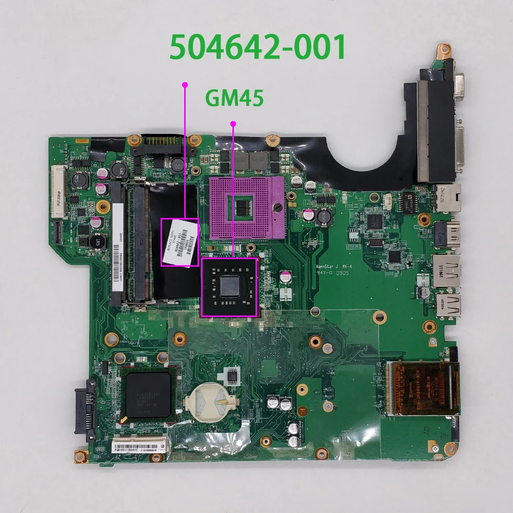Протестированная материнская плата для ноутбука HP DV5 DV5-1000 Series 504642-001 GM45 DDR2
Протестированная материнская плата для ноутбука HP DV5 DV5-1000 Series 504642-001 GM45 DDR2