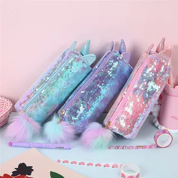 Pencil Case School Sequin Pencilcase for Girls Pen Box Kawaii Unicorn Multi Big Cosmetic Penal Bag Cute Korean Cartridge Pouch
Pencil Case School Sequin Pencilcase for Girls Pen Box Kawaii Unicorn Multi Big Cosmetic Penal Bag Cute Korean Cartridge Pouch
