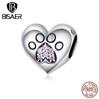Paw Print Charms Pendent BISAER 925 Sterling Silver Animal Dog Footprints Paw Beads Charms for Girls Jewelry Making GAC209
Paw Print Charms Pendent BISAER 925 Sterling Silver Animal Dog Footprints Paw Beads Charms for Girls Jewelry Making GAC209
