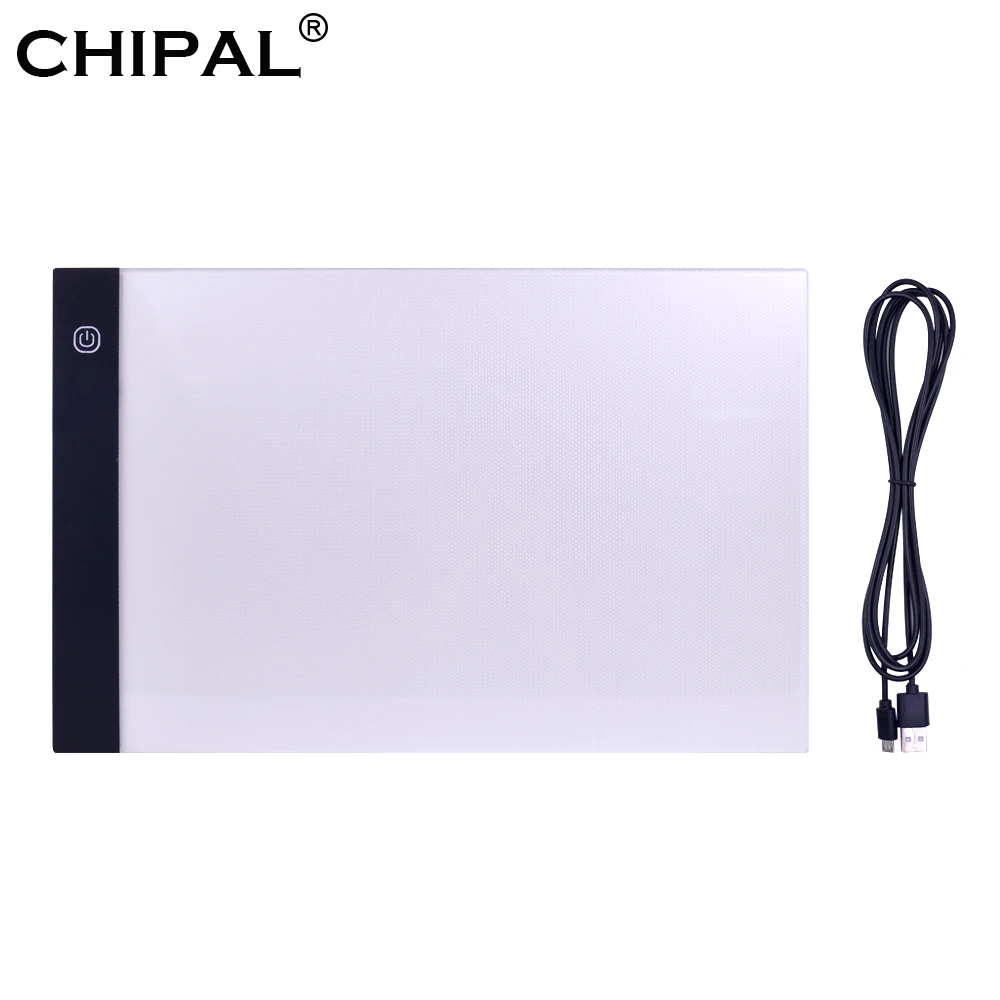 CHIPAL Three-Level Dimming Digital Tablet A4 LED Drawing Pad Light Box Tracing Copy Board Graphic Art Painting Table Panel
CHIPAL Three-Level Dimming Digital Tablet A4 LED Drawing Pad Light Box Tracing Copy Board Graphic Art Painting Table Panel