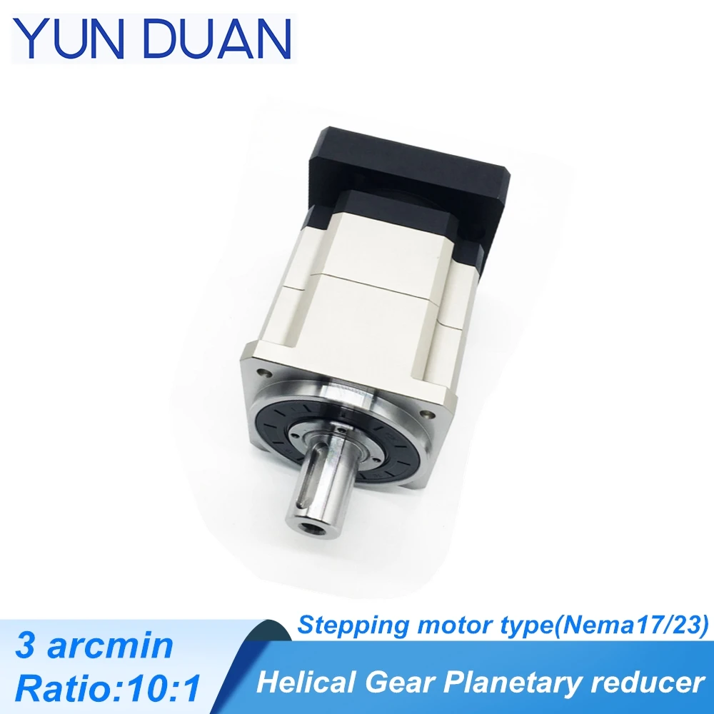 High precision 3 arcmin helical ratio10:1 reducer Nema17/nema23 stepping motor planetary gearbox CNC DC motor reducer
High precision 3 arcmin helical ratio10:1 reducer Nema17/nema23 stepping motor planetary gearbox CNC DC motor reducer