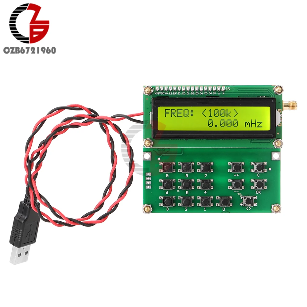 ADF4351 Signal Generator DDS Signal Source VFO Variable Frequency Oscillator 35MHz to 4000MHz
ADF4351 Signal Generator DDS Signal Source VFO Variable Frequency Oscillator 35MHz to 4000MHz