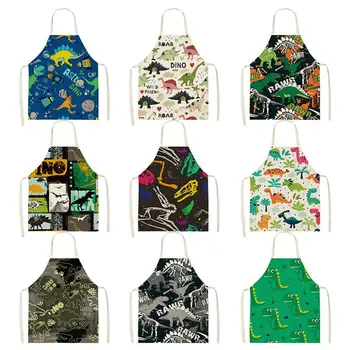 Cartoon Dinosaur Cute Apron For Children Kitchen Cooking Linen Soft Fabric Adults Children Bib Apron WQ172
Cartoon Dinosaur Cute Apron For Children Kitchen Cooking Linen Soft Fabric Adults Children Bib Apron WQ172