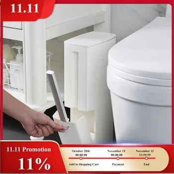 Japanese-Style 6L Plastic Trash Can With Toilet Brush Set Dustbin 2 In 1 Garbage Bag Multifunction Home Bathroom Cleaning Tools
Japanese-Style 6L Plastic Trash Can With Toilet Brush Set Dustbin 2 In 1 Garbage Bag Multifunction Home Bathroom Cleaning Tools