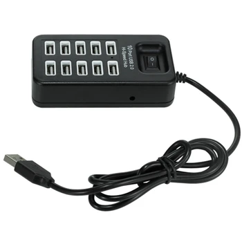 10 Port USB 2.0 Hub Splitter Expansion High Speed Extender Adapter ON/OFF Switch for Laptop PC Computer
10 Port USB 2.0 Hub Splitter Expansion High Speed Extender Adapter ON/OFF Switch for Laptop PC Computer