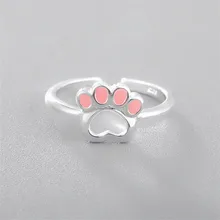 Personalità rosa anello semplice Coreano hollow amore anello di punta anello aperto del braccialetto 1pcs(China)