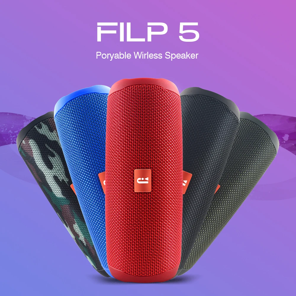 Original Bluetooth Speaker Filp 5 Waterproof Portable Outdoor Wireless Mini Column Box Support TF card Stereo Hi-Fi Boxes Big
Original Bluetooth Speaker Filp 5 Waterproof Portable Outdoor Wireless Mini Column Box Support TF card Stereo Hi-Fi Boxes Big