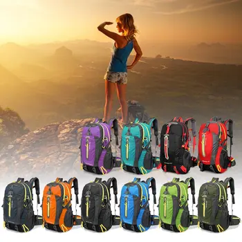 

40L Waterproof Bicycle Bag Travel Backpack Camp Laptop Daypack Trekking Climb Back Bags For Men Women Bicycle Bags & Panniers