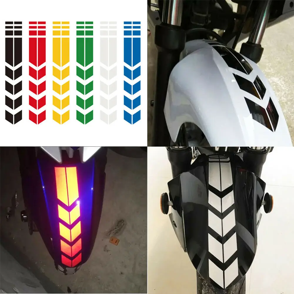 

Motorcycle Reflective Arrow Decals Sticker Rim Stripe Wheel Tape Stickers For Motorcycle Fender Mudguard Sticker