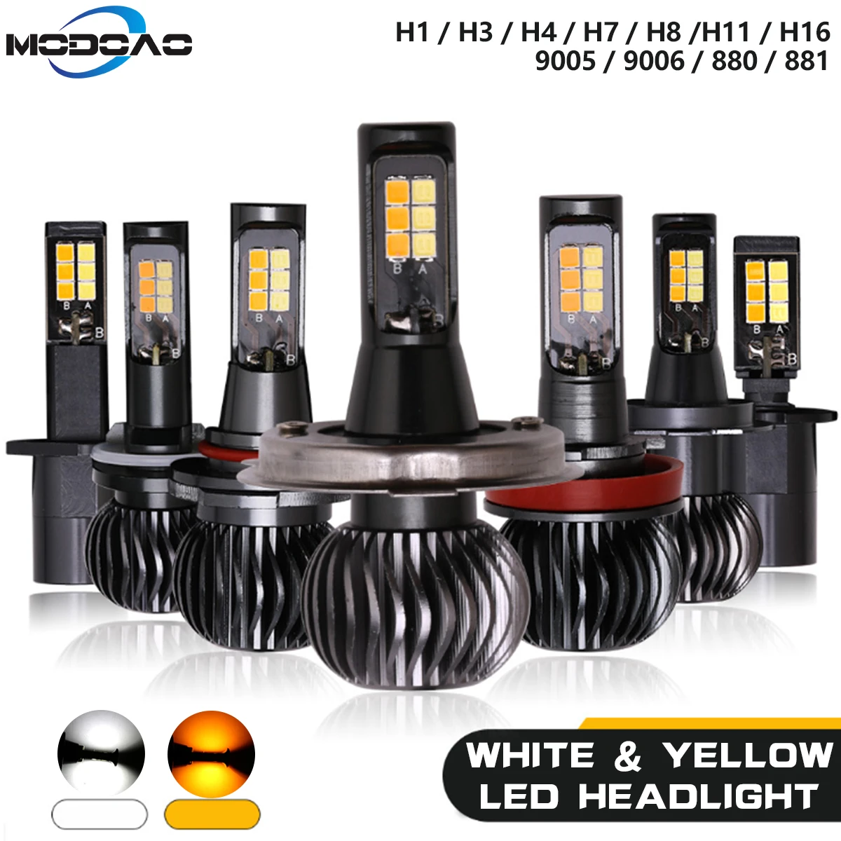 2Pcs H4 LED H7 H11 H8 H4 H1 H3 9005 9006 Auto Car Headlight Bulbs 72W 8000LM Car Styling 6000K 3000K led automotivo
2Pcs H4 LED H7 H11 H8 H4 H1 H3 9005 9006 Auto Car Headlight Bulbs 72W 8000LM Car Styling 6000K 3000K led automotivo