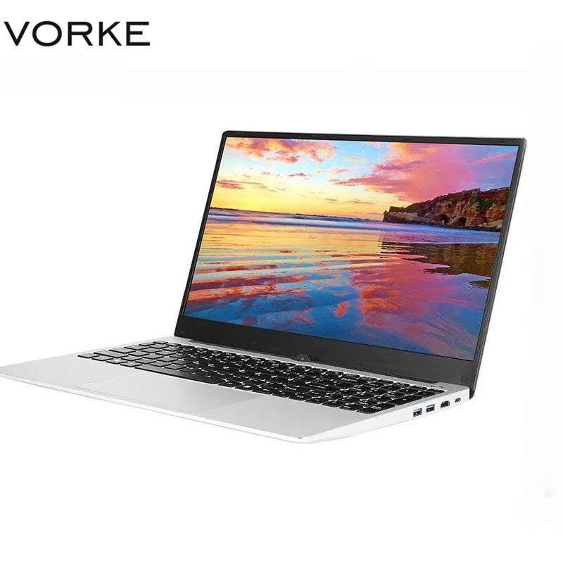 

VORKE Laptop 15 4G Notebook Intel Core i7-4500U Metal Shell 15.6'' Screen 1920*1080 Windows10 8GB DDR3 256GB SSD Silver Computer