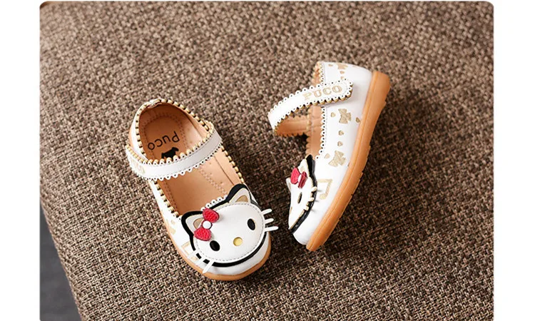 KINE PANDA Princess Dress Shoes Girls Kids Toddler Baby Girl KITTY Dance Shoes Kindergarten 1 2 3 4 5 Years Old