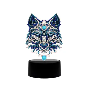 wolf DIY LED Diamond Painting Night Light Cartoon Animals Special lamp
wolf DIY LED Diamond Painting Night Light Cartoon Animals Special lamp