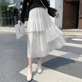 2020 Autumn & Winter New Arrival Korean Version Mesh Skirt High Waist Irregular Long Section Cake Skirt Pettiskirt Free Shipping
2020 Autumn & Winter New Arrival Korean Version Mesh Skirt High Waist Irregular Long Section Cake Skirt Pettiskirt Free Shipping