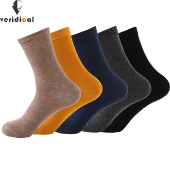 VERIDICAL Combed cotton man socks business solid harajuku party dress crew Socks good quality happy work socks sox 5 pairs/lot
VERIDICAL Combed cotton man socks business solid harajuku party dress crew Socks good quality happy work socks sox 5 pairs/lot