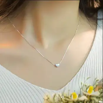 925 Sterling Silver Love Heart Pendant Necklace For Women Wedding Jewelry Adjustable Box Chain Long Necklaces Statement Jewelry
925 Sterling Silver Love Heart Pendant Necklace For Women Wedding Jewelry Adjustable Box Chain Long Necklaces Statement Jewelry