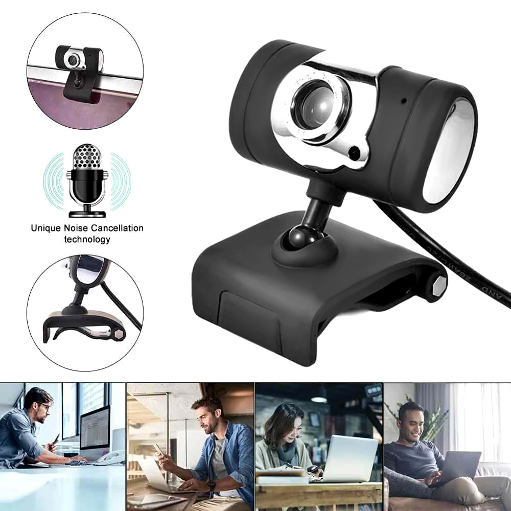 HD 480P Webcam Mini Computer PC WebCamera with Microphone Clip-on Webcam Camera for Live Broadcast Video Calling Conference
HD 480P Webcam Mini Computer PC WebCamera with Microphone Clip-on Webcam Camera for Live Broadcast Video Calling Conference