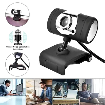 HD 480P Webcam Mini Computer PC WebCamera with Microphone Clip-on Webcam Camera for Live Broadcast Video Calling Conference
HD 480P Webcam Mini Computer PC WebCamera with Microphone Clip-on Webcam Camera for Live Broadcast Video Calling Conference