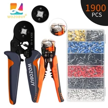 Electrician Crimping Tool Kit - Multifunctional Wire Stripper Set HSC8 6-6/6-4 Pliers For Tube Terminal 1900pcs/Box Tool Pliers
Electrician Crimping Tool Kit - Multifunctional Wire Stripper Set HSC8 6-6/6-4 Pliers For Tube Terminal 1900pcs/Box Tool Pliers