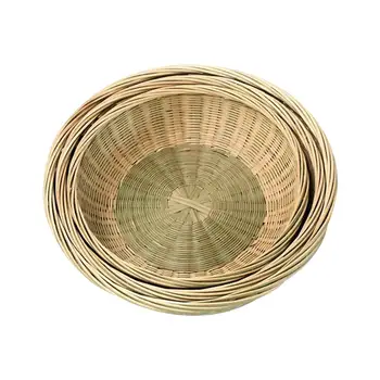 Eco-friendly Natural Bamboo Hand-woven Basket Round Safe Bamboo Serving Bowl Basket For Food Fruit Snack Vegetable Bread
Eco-friendly Natural Bamboo Hand-woven Basket Round Safe Bamboo Serving Bowl Basket For Food Fruit Snack Vegetable Bread