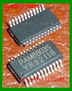 PAM8803NHR PAM8803 ИС звуковой усилитель 3W CLASS D SSOP24 | Электронные компоненты и