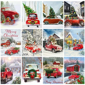 Huacan Diy Diamond Painting Christmas Tree Embroidery Mosaic Car Snow Handmade Gift Wall Stickers 
Huacan Diy Diamond Painting Christmas Tree Embroidery Mosaic Car Snow Handmade Gift Wall Stickers