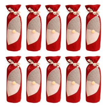10pcs Faceless Santa Home Party Kitchen Champagne Dress Up Portable Protective Christmas Decor Wine Bottle Cover Reusable
10pcs Faceless Santa Home Party Kitchen Champagne Dress Up Portable Protective Christmas Decor Wine Bottle Cover Reusable