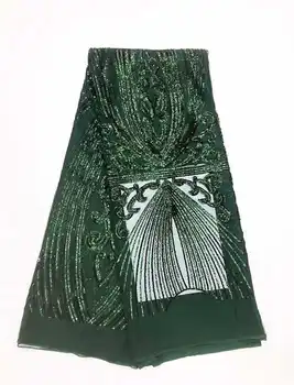 African Green color Sequins tulle Lace Fabric 2019 Nigerian French Tulle Lace Fabric with Sequins Embroidery Lace Fabric XSW003
African Green color Sequins tulle Lace Fabric 2019 Nigerian French Tulle Lace Fabric with Sequins Embroidery Lace Fabric XSW003