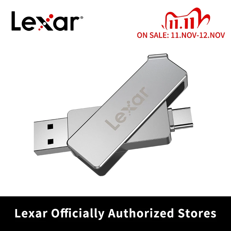 Lexar High Speed USB Flash Drives 128GB USB 3.1 Type C OTG Dual USB Pendrive USB Memory Stick Pen Drive USB Flash Disk JumpDrive
Lexar High Speed USB Flash Drives 128GB USB 3.1 Type C OTG Dual USB Pendrive USB Memory Stick Pen Drive USB Flash Disk JumpDrive