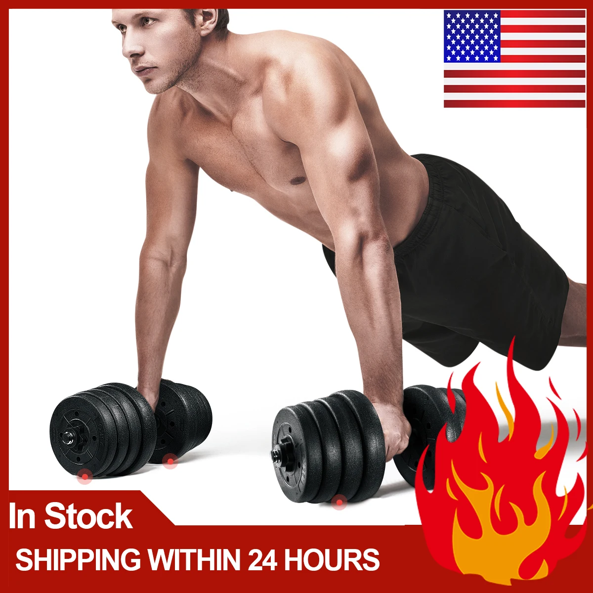 1 Pair Weight Dumbbell Set Fitness Dumbbell Detachable Dumbbells For Body Workout (30kg) Gym Arm Muscle Trainer Exercise
1 Pair Weight Dumbbell Set Fitness Dumbbell Detachable Dumbbells For Body Workout (30kg) Gym Arm Muscle Trainer Exercise