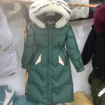 Really Fur Collar Winter Coat For Women Thick Keep Warm Overcoat 2019 New Hooded Long White Duck Down Coats Korean Version
Really Fur Collar Winter Coat For Women Thick Keep Warm Overcoat 2019 New Hooded Long White Duck Down Coats Korean Version