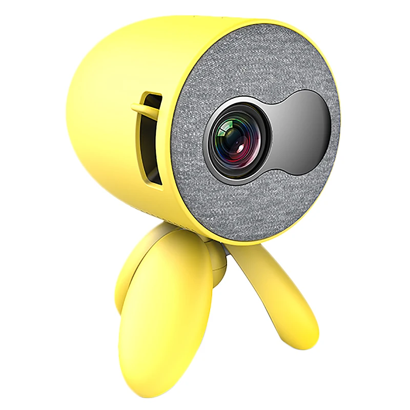 YG220 Portable Mini Cute Projector 3.5mm Audio 480x272 Mini Pocket Projector(US Plug)