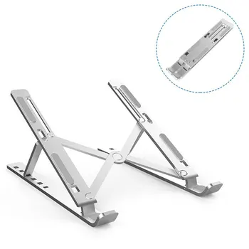 Aluminum Alloy Adjustable Laptop Stand Folding Portable for Notebook MacBook Computer Bracket Lifting Cooling Holder Non-slip
Aluminum Alloy Adjustable Laptop Stand Folding Portable for Notebook MacBook Computer Bracket Lifting Cooling Holder Non-slip