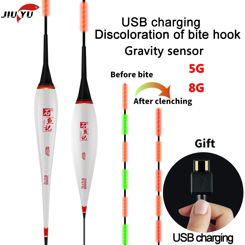 Smart LED Fishing Float USB charging High Sensitivity Alarm Fish Bite Color Change Electronic Buoy Fish Floating Bobber Stick
Smart LED Fishing Float USB charging High Sensitivity Alarm Fish Bite Color Change Electronic Buoy Fish Floating Bobber Stick