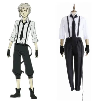 Summer Men's Casual Short Sleeve Set Anime Bungo Stray Dogs Detective Atsushi Nakajima Cosplay Uniform Suit Halloween Costume
Summer Men's Casual Short Sleeve Set Anime Bungo Stray Dogs Detective Atsushi Nakajima Cosplay Uniform Suit Halloween Costume