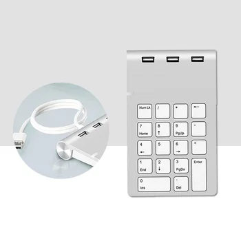 1PC Mini Portable Mechanical Numeric Keypad Wired 18-Key 3 USB 2.0 Ports Number Pad Hub for Computer Laptop
1PC Mini Portable Mechanical Numeric Keypad Wired 18-Key 3 USB 2.0 Ports Number Pad Hub for Computer Laptop
