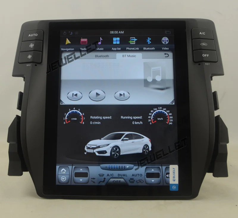 10.4" tesla style vertical screen android 9.0 Six core Car GPS radio Navigation for Honda Civic 2016-2019
10.4" tesla style vertical screen android 9.0 Six core Car GPS radio Navigation for Honda Civic 2016-2019