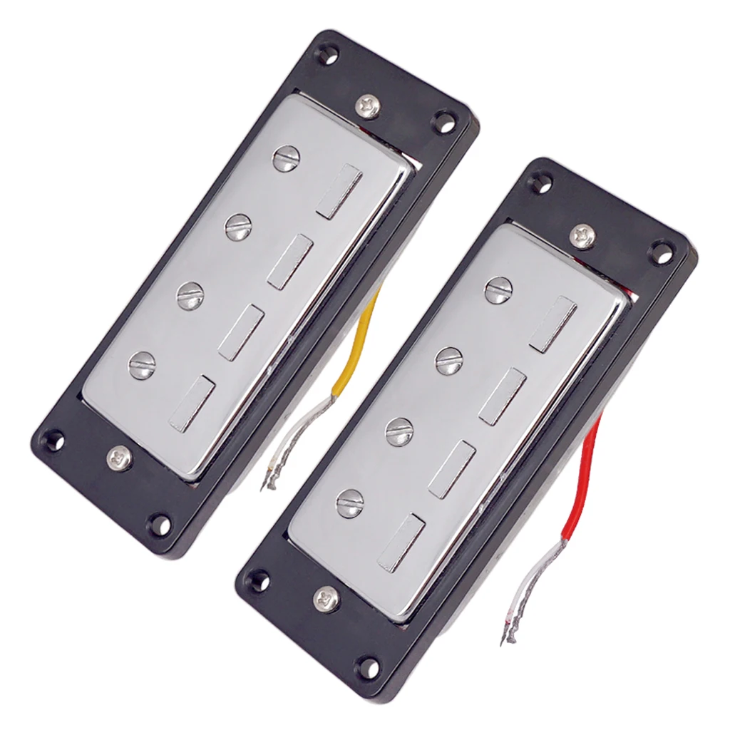 Set of 2pcs Mini Humbucker Pickups for 4 String Electric Bass Guitar Parts
Set of 2pcs Mini Humbucker Pickups for 4 String Electric Bass Guitar Parts