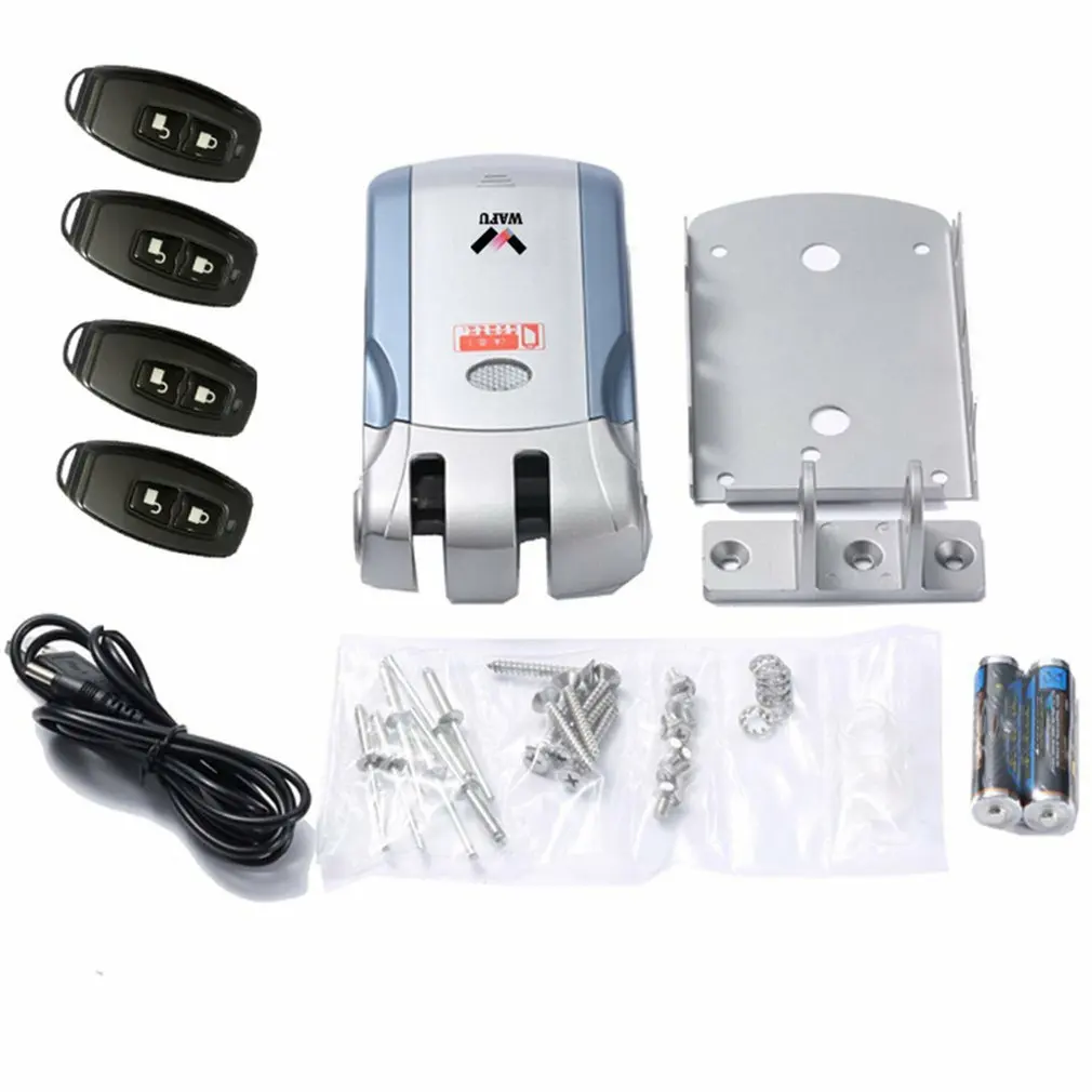 Wafu 019 Door Lock Wireless 4 Remote Control Electronic Smart Lock Bluetooth lock without USB transferencia Spain 433 mhz
Wafu 019 Door Lock Wireless 4 Remote Control Electronic Smart Lock Bluetooth lock without USB transferencia Spain 433 mhz