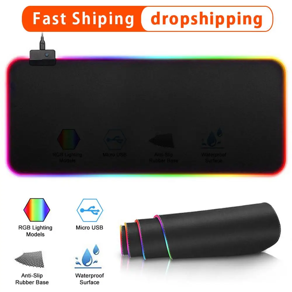 Newest RGB Colorful Gaming Mouse Pad Large Mouse Pad Gamer Led Computer Mousepad Big Mouse Mat PC Desk Play Mat With Backlit
Newest RGB Colorful Gaming Mouse Pad Large Mouse Pad Gamer Led Computer Mousepad Big Mouse Mat PC Desk Play Mat With Backlit